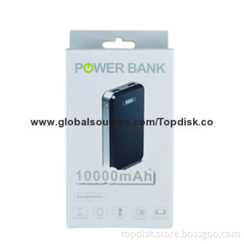 Dual USB Output Power Bank battery charger with 10000mAh Capacity for smartphone
